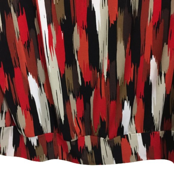 Worthington Women Red Blouse - Picture 4 of 7